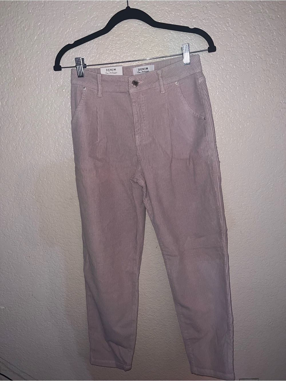 NWT Miss Selfridge Pink Mauve Corduroy Straight Leg Pants